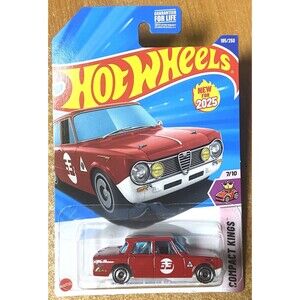 2025 Hot Wheels #195 Alfa Romeo Giulia T1 Super RED